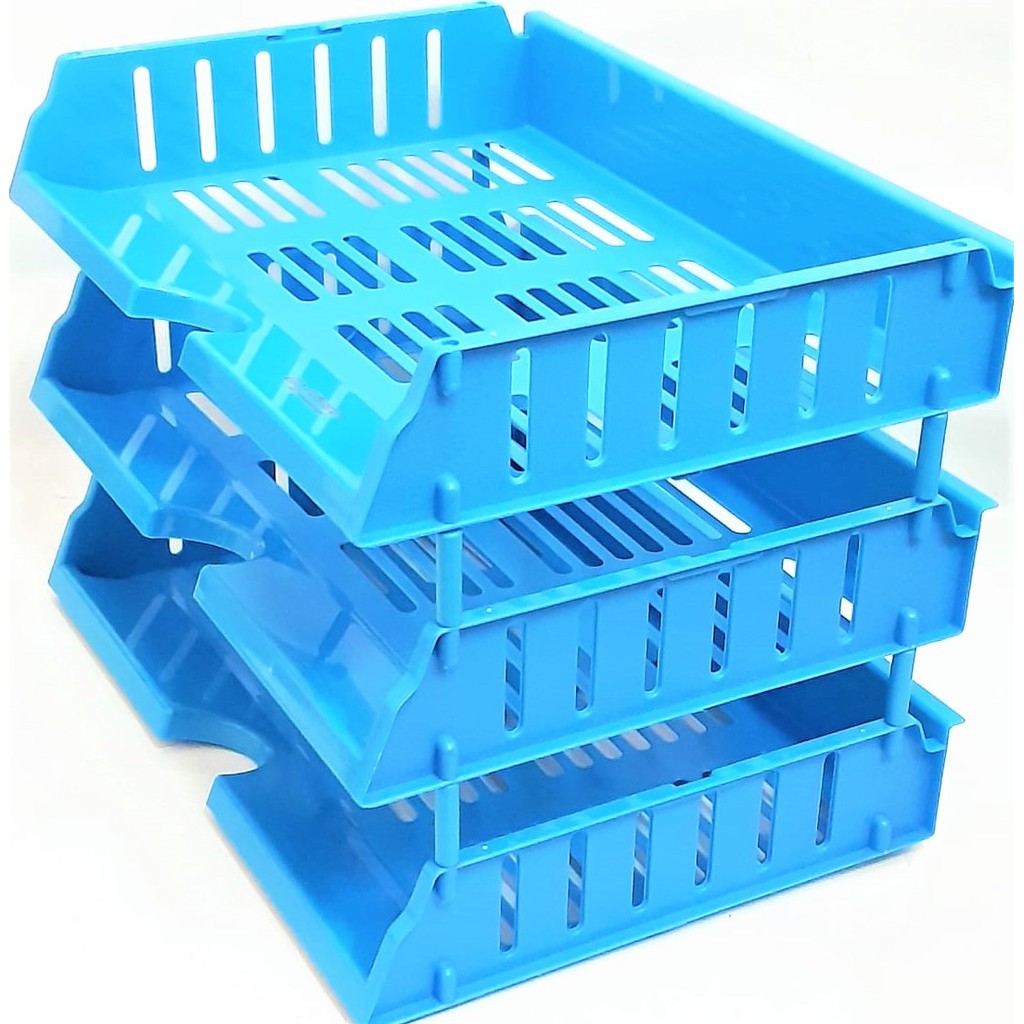 

RAK KERTAS DOKUMEN TINGKAT 3 SUSUN DCT-703 GUNINDO LETTER TRAY PLASTIK FOLIO LEBAR BAGUS