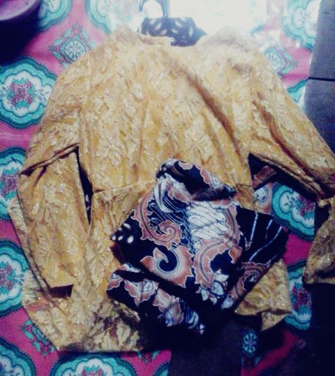 Batik Couple Pinguin Brokat Ori Ndoro Jawi Nagaya Pendek