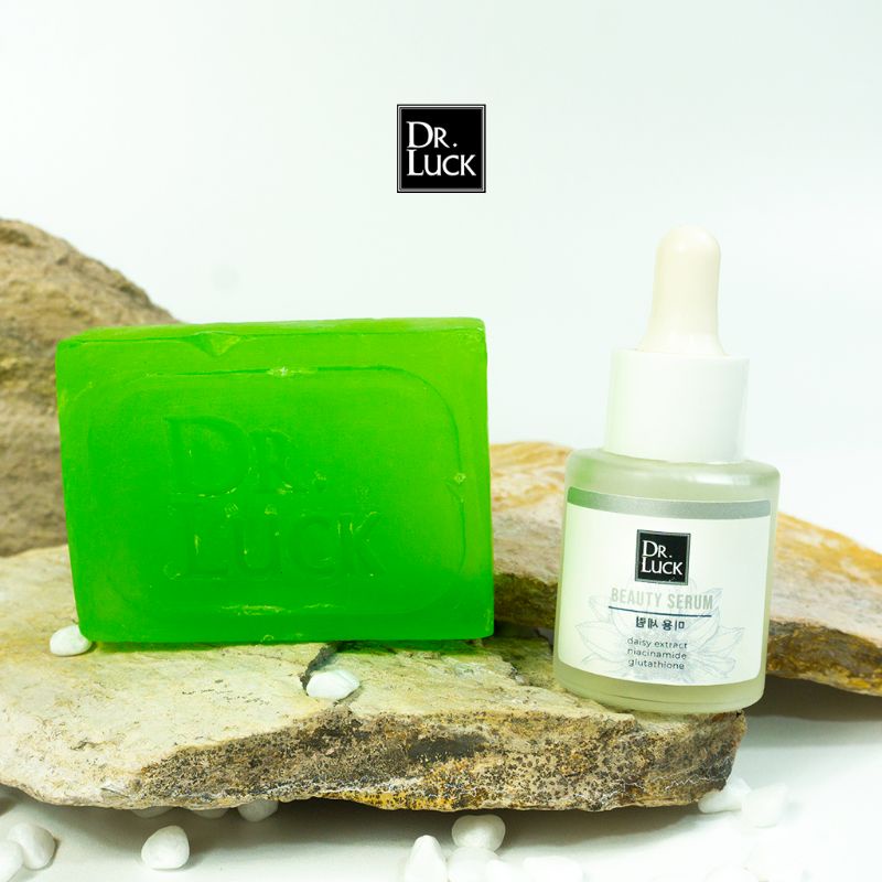 Dr Luck Paket Bundling Natural soap + Beauty serum