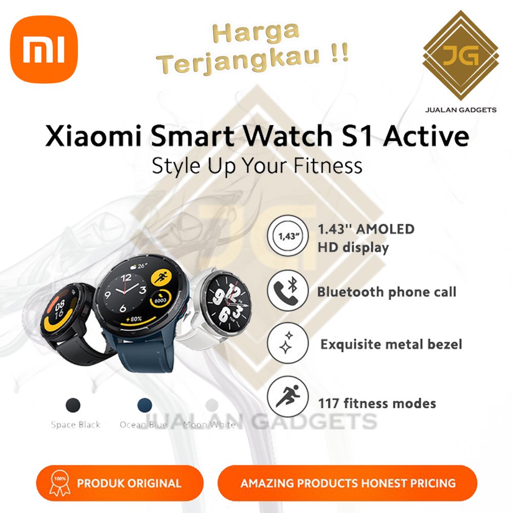 Mi Watch S1 Active Sport Smartwatch - Resmi