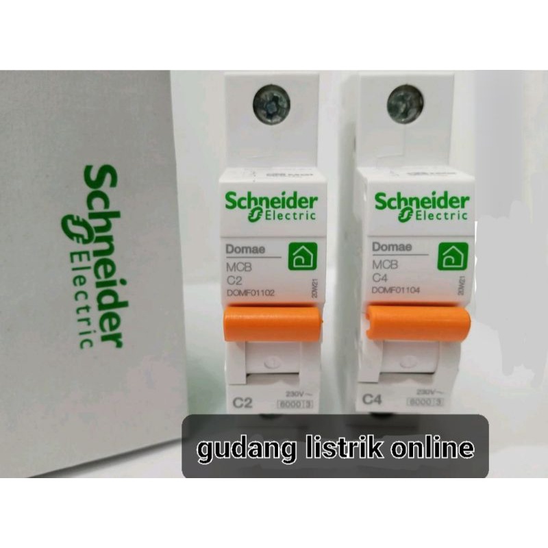 MCB SCHNEIDER ORANGE 2A 4A 6A 10A 16A 20A 25A 32A 40A 50A 63A