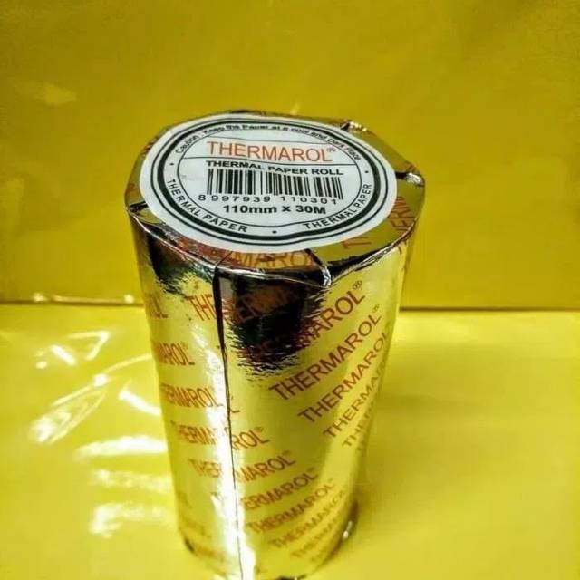 

Thermal Paper Roll 110x30M THERMAROL / Kertas Struk Thermal 110x30M THERMAROL