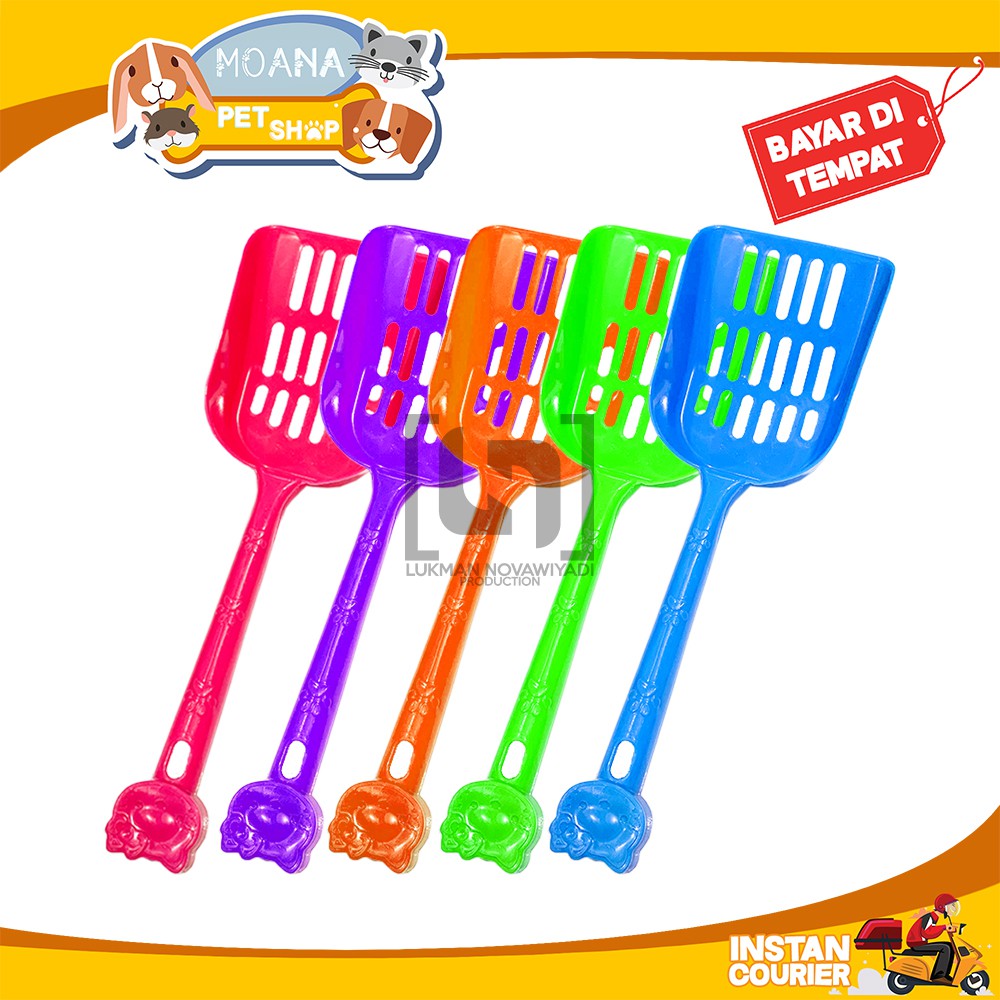 Skop Plastik Serokan Sekop Untuk Pasir Pup Kucing