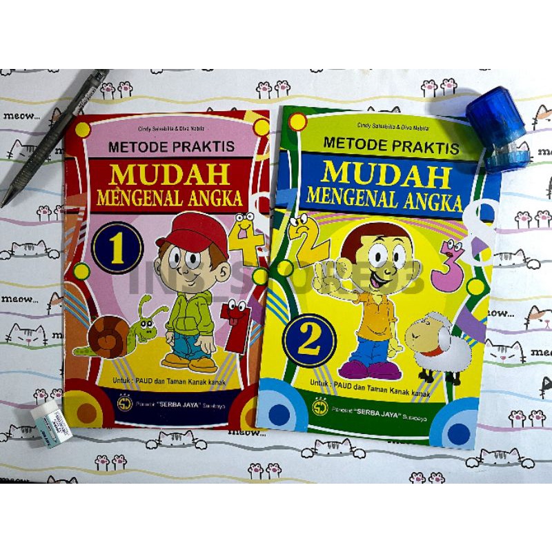 buku anak tk paud belajar metode praktis mudah mengenal angka