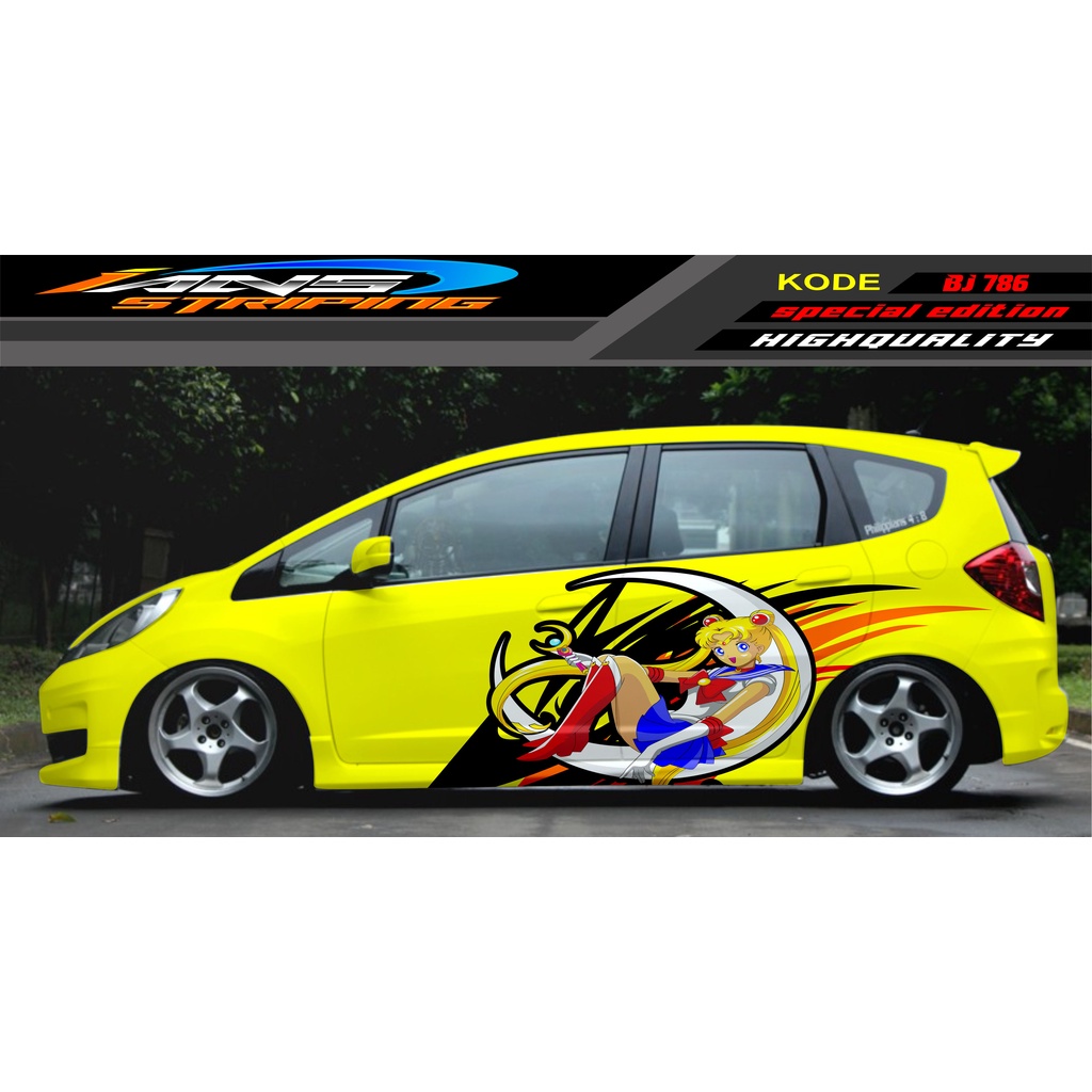 STICKER MOBIL JAZZ BRIO AVANZA SIGRA YARIS / STIKER VARIASI MOBIL / MODIF STICKER MOBIL 620