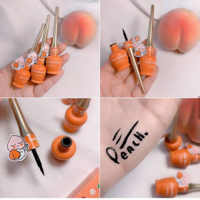 KISSBEAUTY EYELINER LIQUID PEACH (ECER)