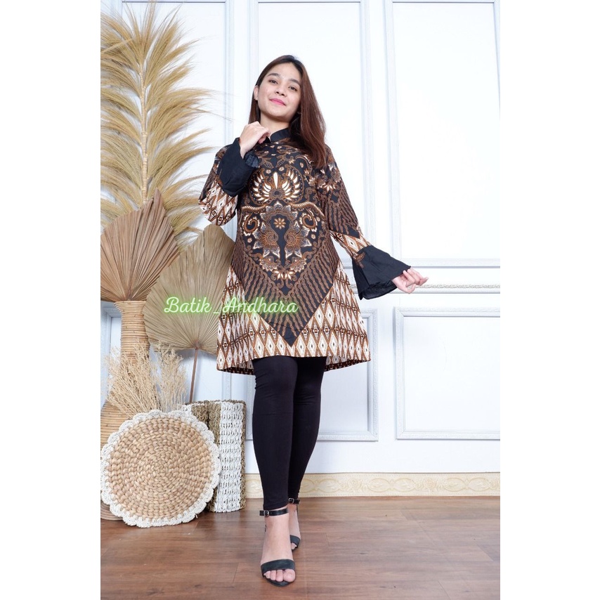 Tunik Batik Wanita Modern Premium Couple / Batik Tunik Wanita Terbaru Modern Couple Kondangan / Batik Kerja Wanita Atasan Batik Modern WAJIK