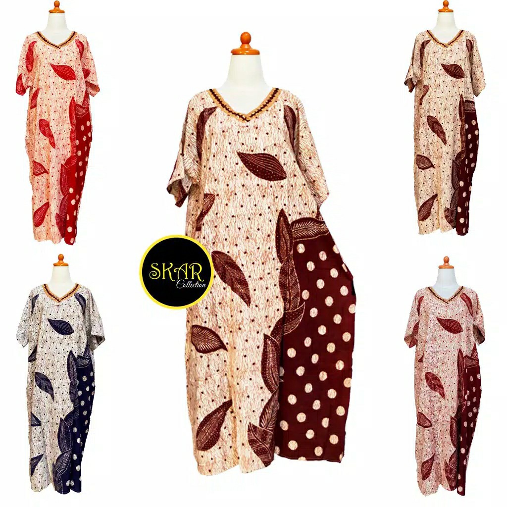 Daster Batik Jumbo - Motif Daun - Batik Pekalongan