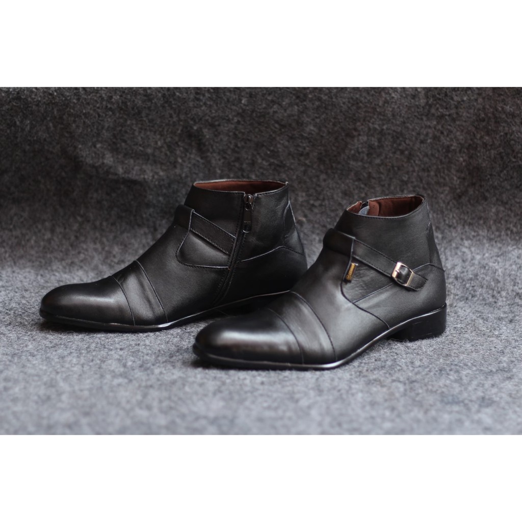 JULIUS CEVANY Series | Sepatu Pria Pantofel High Kulit Asli Formal Kasual Cowok Original Footwear