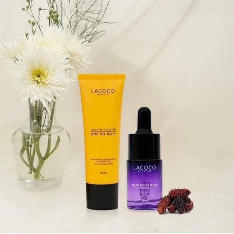 serum anti flek lacoco/lcantiflek lacoco original/sunscreen lacoco/paket flek hitam nasa