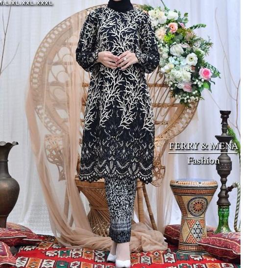 ™ Set Kebaya Tunik Tile Brukat / Kebaya Brukat / Kebaya Modern / Kebaya Jumbo / Kebaya Brokat ❂