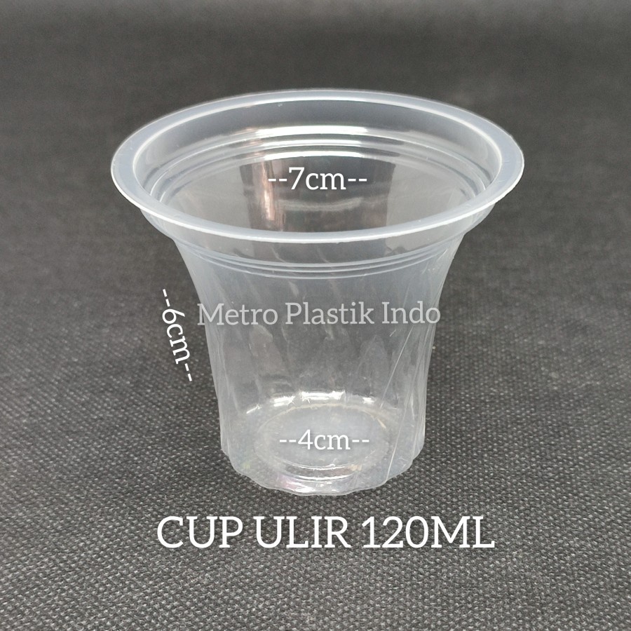 Gelas Plastik Eskrim Jagung Jasuke Cup Ulir 120ml @50pcs