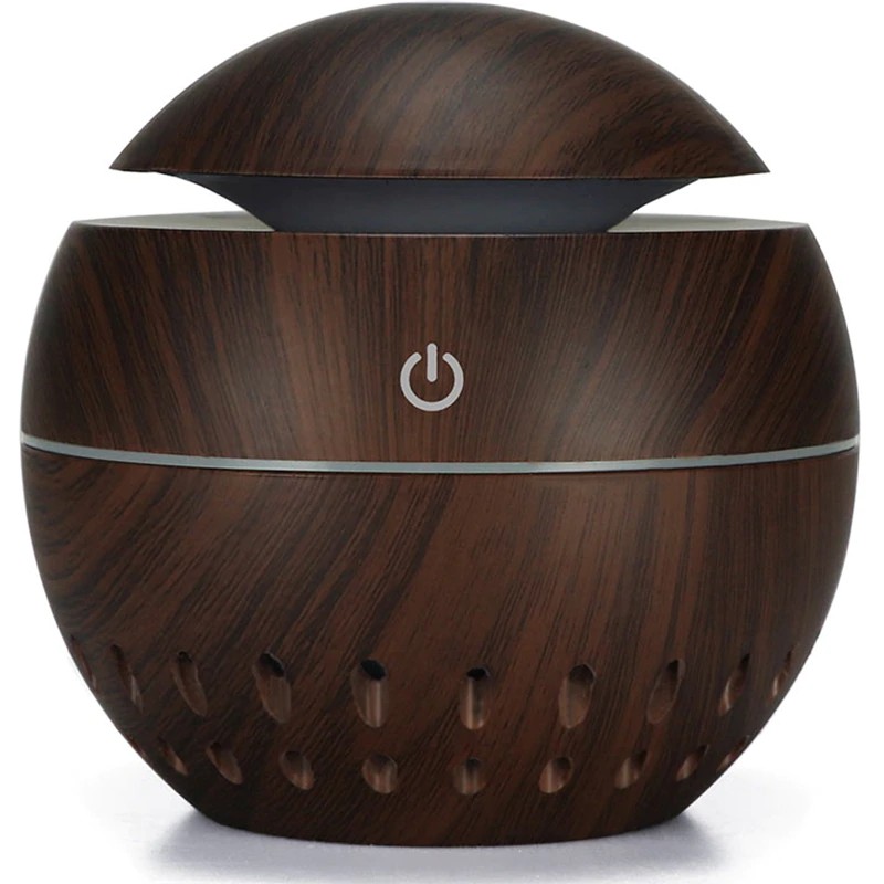 TAFFWERE  Humidifier Aromatherapy Uap Aromaterapi pengharum ruangan essential Ultrasonic Aroma terapi humidi taffwere SPA Pengharum Ruangan Parfum-Kayu Coklat