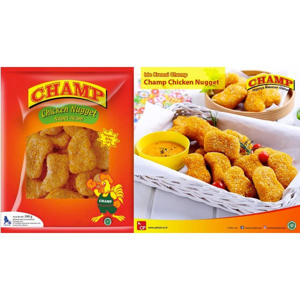 

CHAMP NUGGET AYAM 250 GR - CHICKEN NUGGET NAGET AYAM FROZEN FOOD