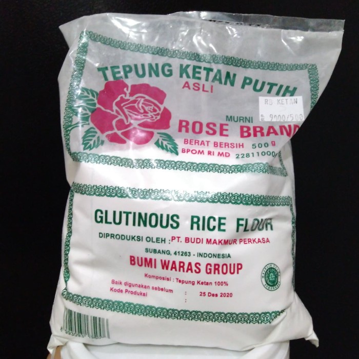 

Ketan-Beras-Tepung- Tepung Ketan Putih Rosebrand -Tepung-Beras-Ketan.