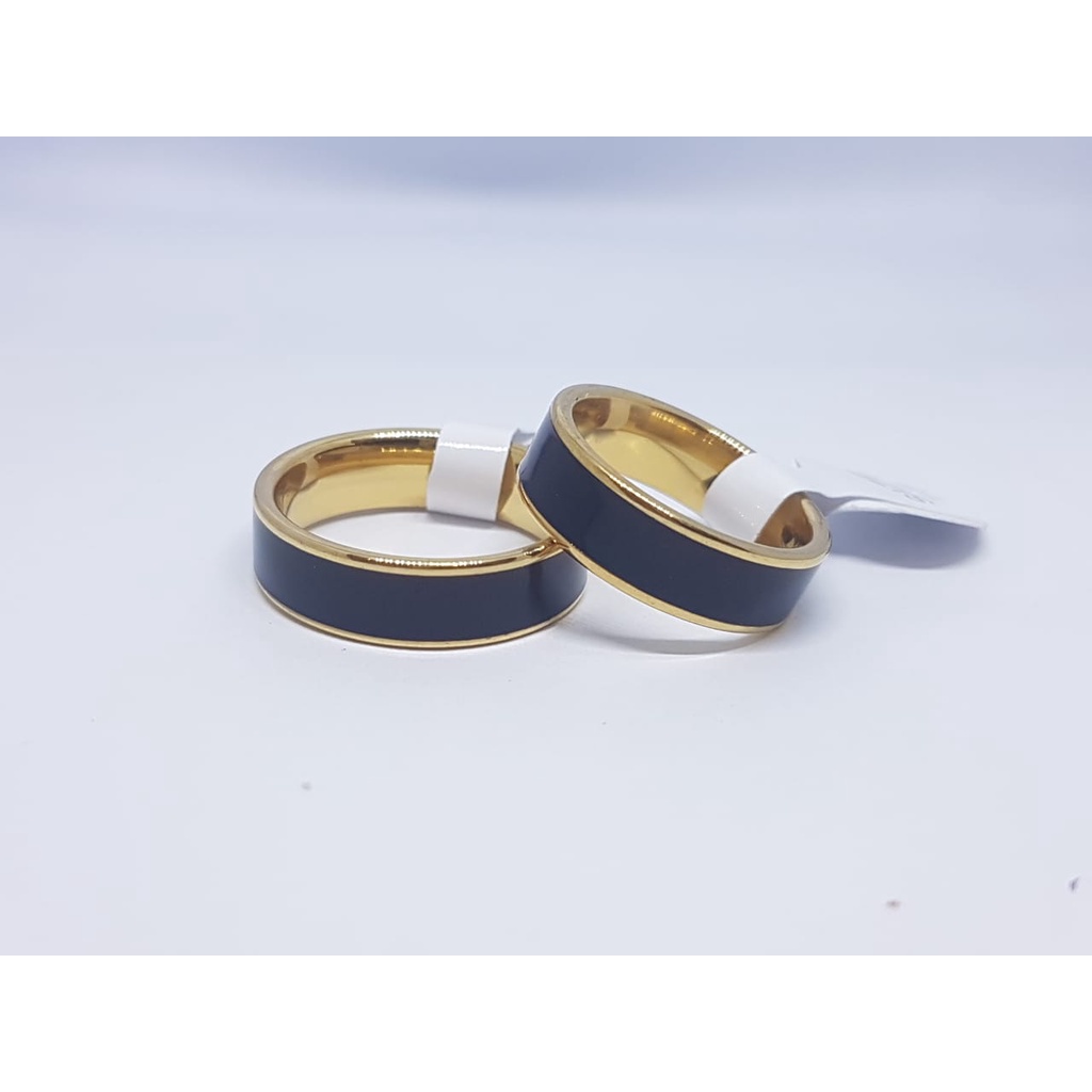 Cincin Couple Titanium ANTI KARAT SELAMANYA PGM CT119 (SATUAN)