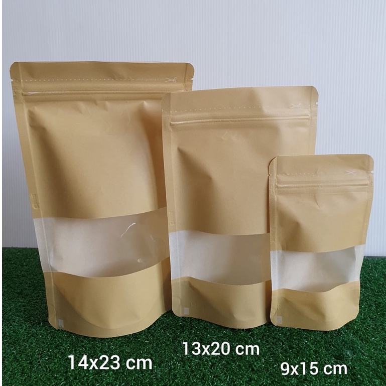 Standing Pouch Paper Kraft Window
