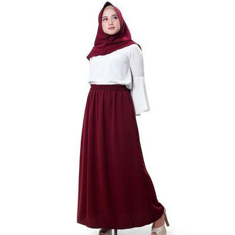 ROK HIJAB PANJANG/ROK WANITA PANJANG/ROK MUSLIM