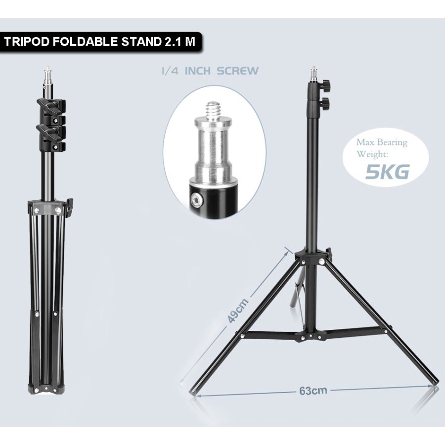 Tripod Camera Light Stand Camera Mobile 2.1 Meter