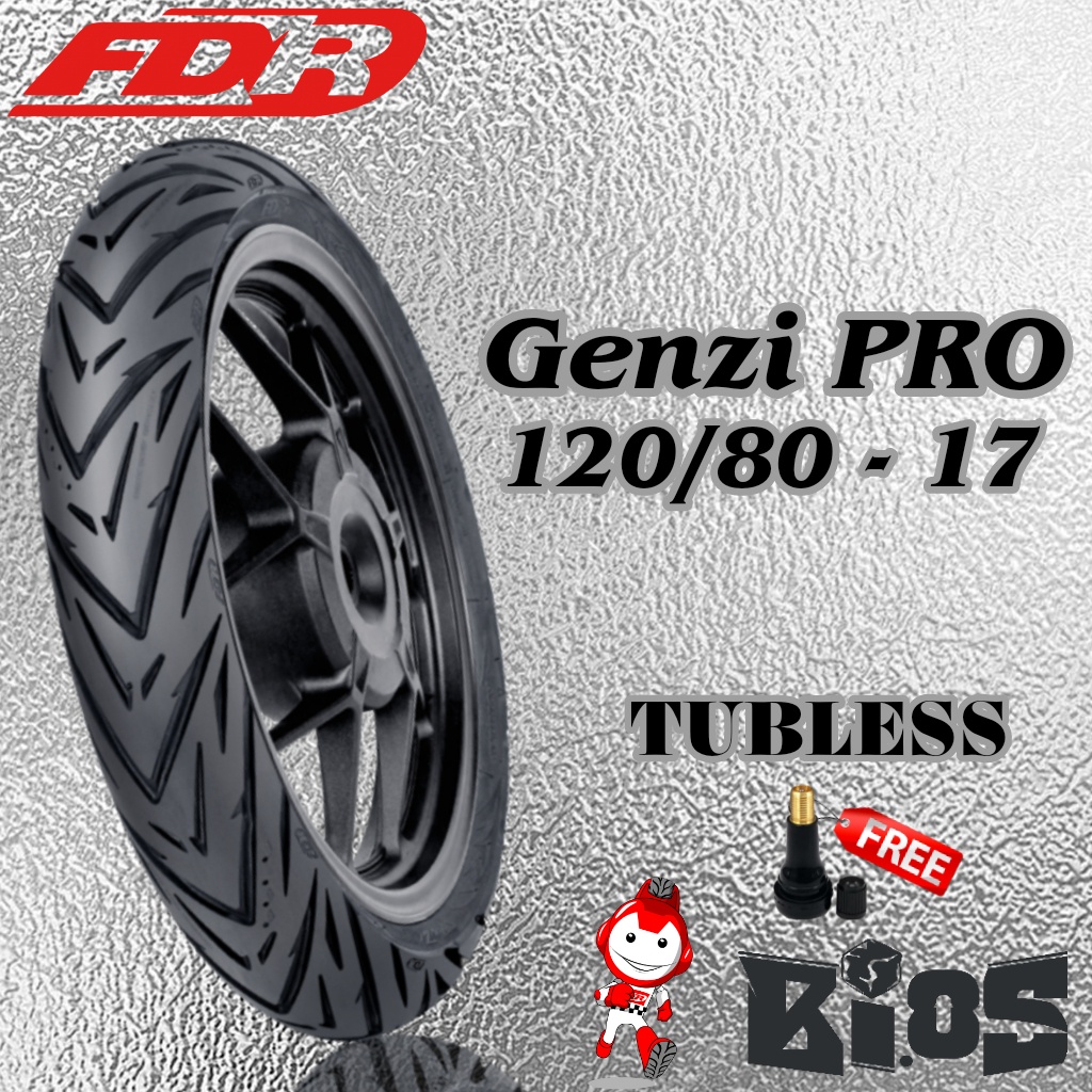 BAN FDR GENZI PRO 120/80-17 TUBELESS UNTUK MOTOR VIXION CBR NINJA R15