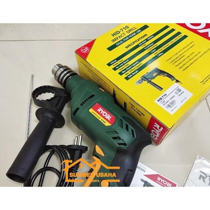 Mesin Bor Bobok Impact Drill Ryobi Set Bor 13Mm Bor Tembok /Bor Beton