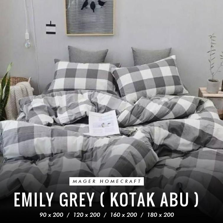 BISA COD SPREI MOTIF KOTAK HITAM / SPREI DISPERSE POLOS / SPREI POLOS UKURAN SINGLE DOUBLE & KING 