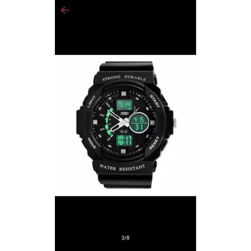 SKMEI SPORT watch 0955 jam tangan double time waterproof