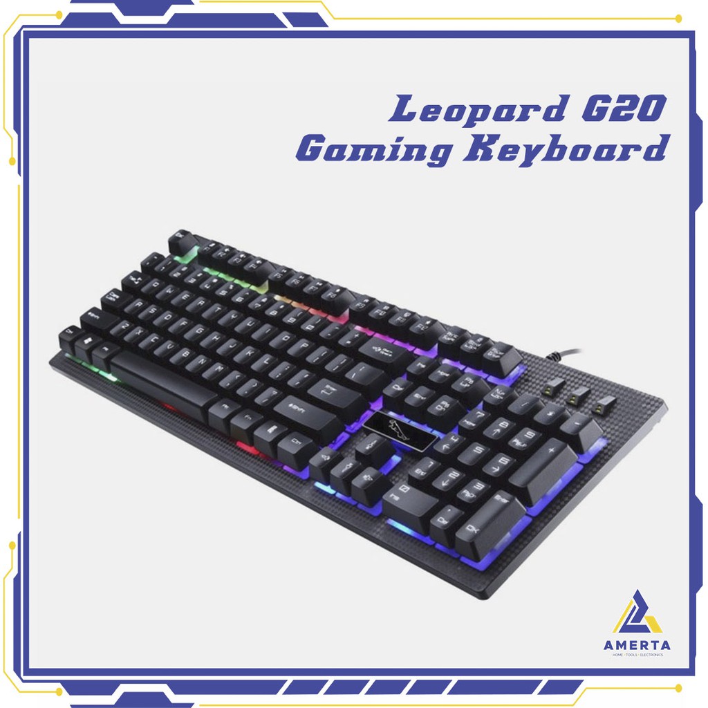 Leopard G20 Gaming Keyboard LED - Black