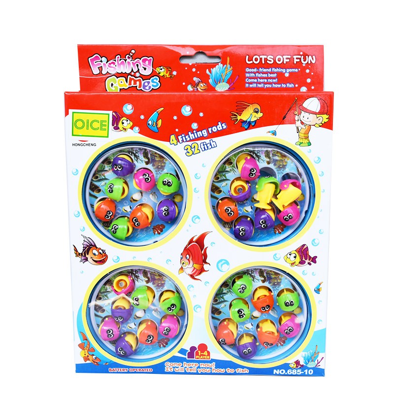 Mainan Pemancingan Ikan Fishing game 4 Pools - Pancingan Ikan Magnet