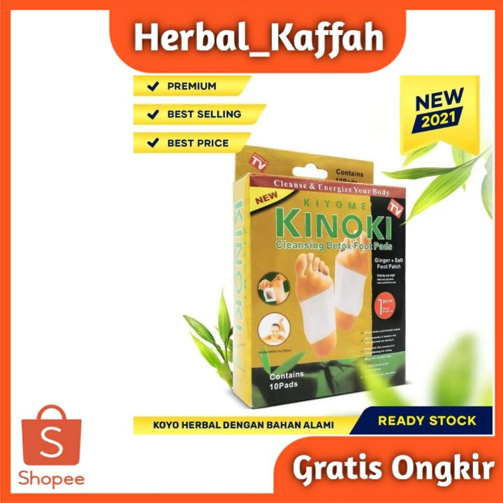 kinoki detox kaki gold asli 100% original 1 box isi 10 sachet