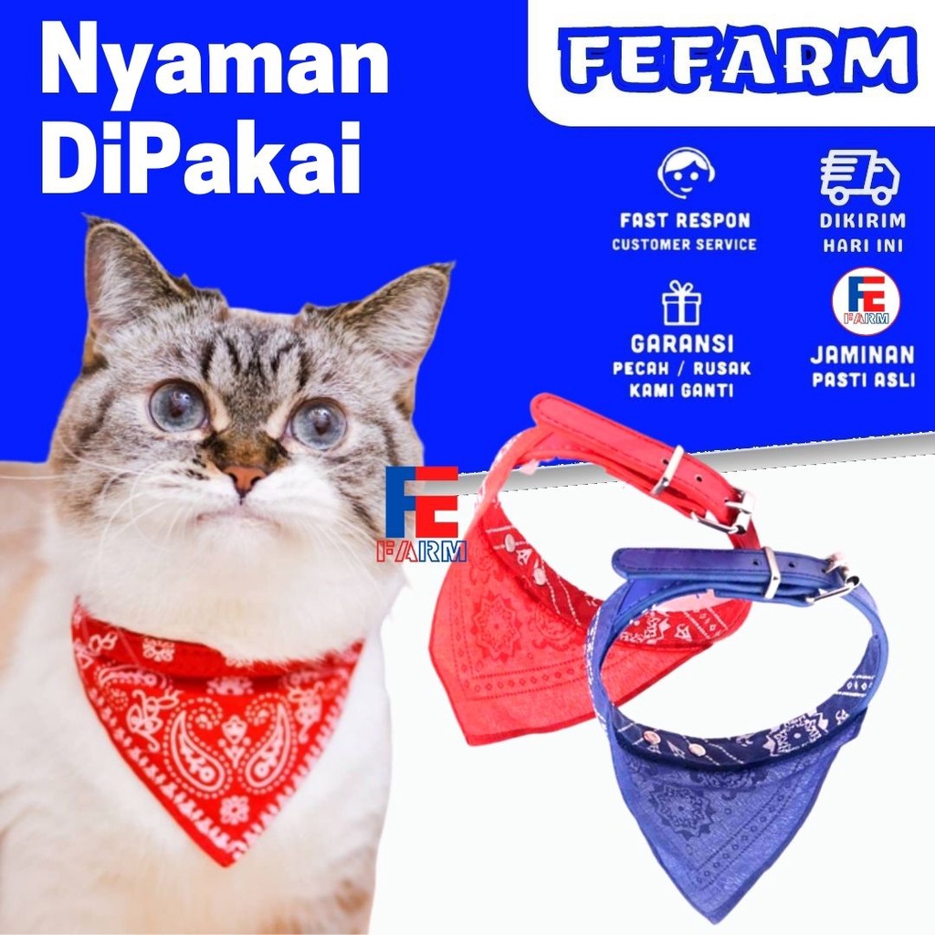 Kalung Kucing syal Anjing Koboi Bentuk Segitiga Syal Kucing Motif Vintage Ukuran Dapat di Sesuaikan FEFARM