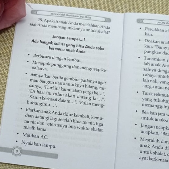 Buku Saku 92 Cara Membiasakan Anak Shalat - Darul Haq