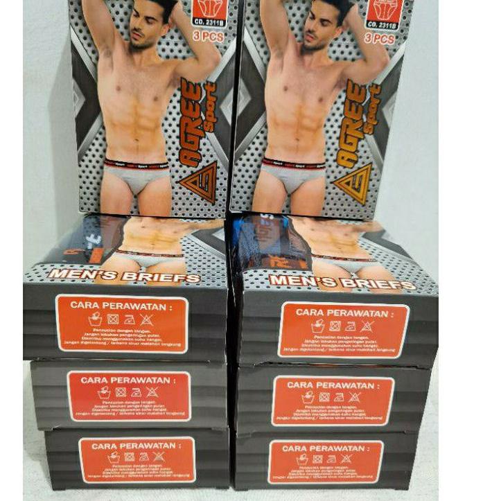 Gold Promo☄️ celana dalam pria agree sport 2311B | Ready Stok | Termurah | Grosir