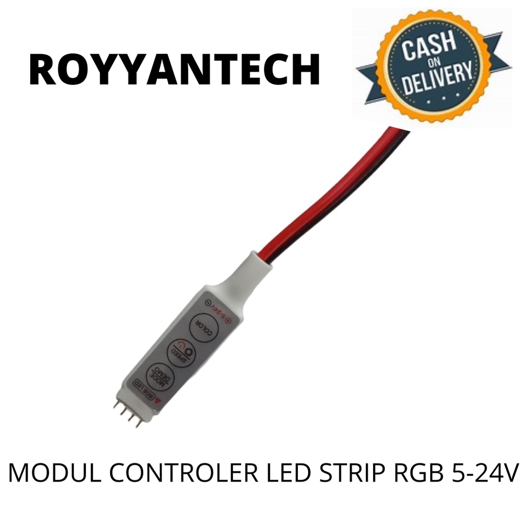 MODUL CONTROLLER LAMPU LED STRIP RGB 5-24 VOLT