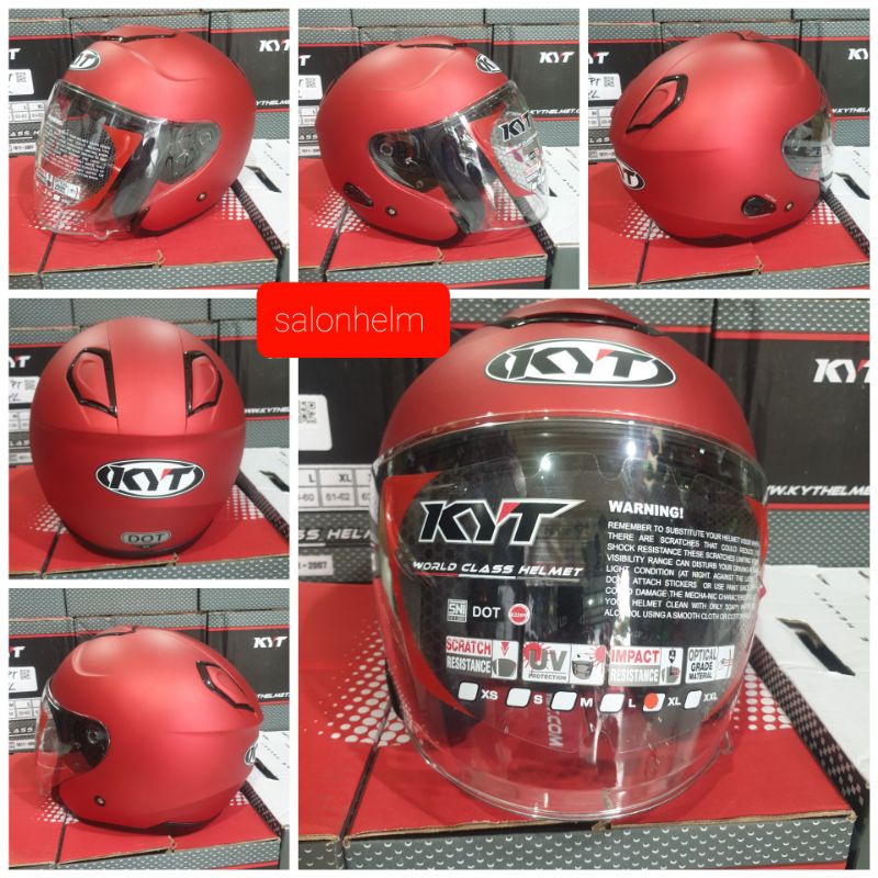 Helm KYT half face Kyoto Solid-4