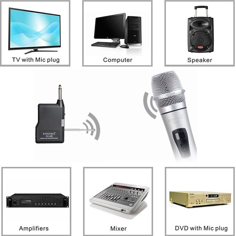 XINGMA PC-K3 - Professional Wireless Handheld Microphone