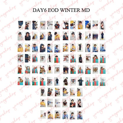 [READY / SET] DAY6 EOD WINTER MD DAYG PHOTOCARD UNOFFICIAL FANMADE EVENT OF DAY YANGPASHOP YOUNGK SU