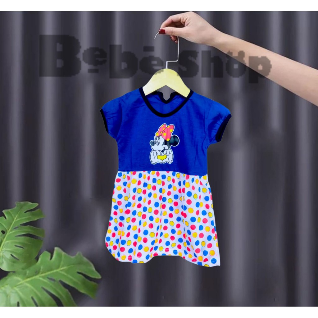 Dress Anak Karakter Mickey Mouse Usia 6 Sampai 18 BLN