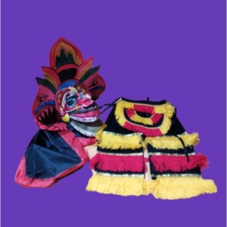 1 set Barongan + celana barongan uk 3-4 tahun paud mainan anak kecil kain panjang