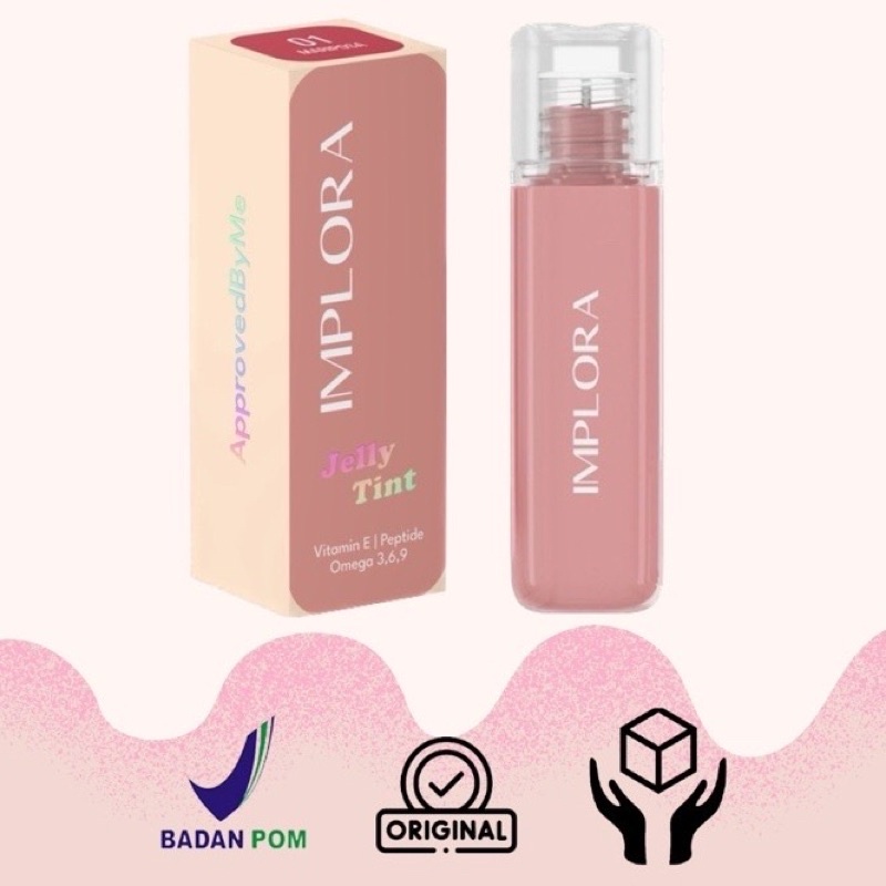 IMPLORA JELLY TIN JELLYTINT / IMPLORA LIPTINT LIP TINT NEW