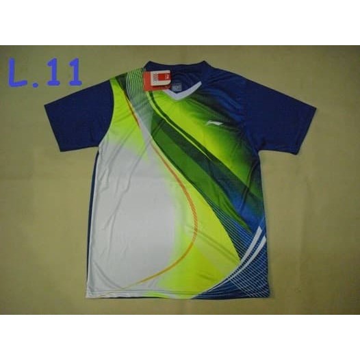 Baju Badminton Baju BADMINTON / BULUTANGKIS Li-Ning L.11 Blue White Murah