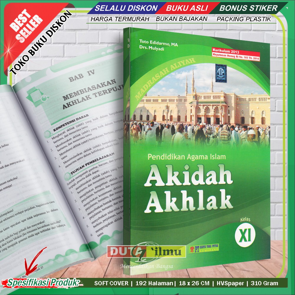 AKIDAH AKHLAK 11 Buku Pelajaran Aqidah Akhlaq SMA/MA Kelas XI