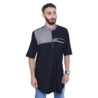  Baju  Koko  Kurta  Muslim Pria Premium Raindoz Zipper 