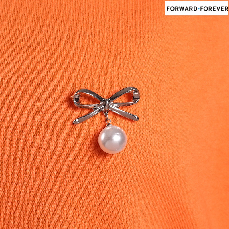 Brooch Pin brooches Pearl scarf buckle gold&amp;silver M40154