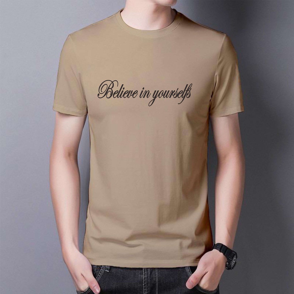 BS//TERLARIS//BAJU KAOS YOURSELF TANGAN PENDEK PRIA DAN WANITA//GOOD QUALITY