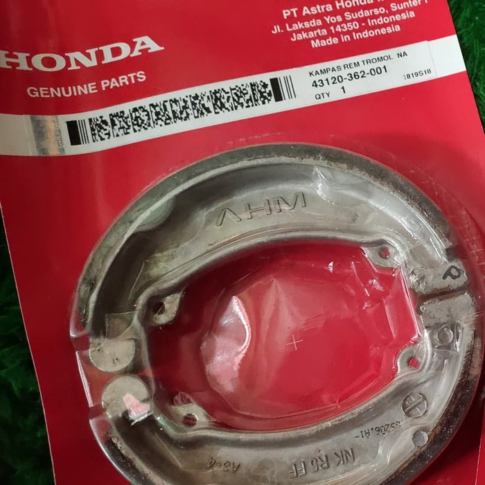 Kampas Rem Tromol belakang - Gl Pro Mega Pro Tiger  Asli Honda 43120362001