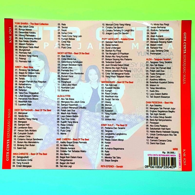 Jual Mp3 Audio Musik Kaset Lagu Tembang Kenangan Kumpulan Penyanyi Wanita Terbaik Album Terlaris Sepanjang Masa Indonesia Shopee Indonesia