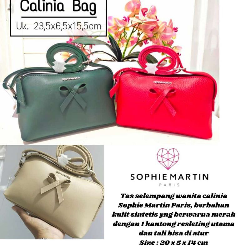 NEW STYLE  SOPHIE MARTIN TAS SLEMPANG CALINIA / TAS CALINIA SOPHIE MARTIN / TAS SLEMPANG SOPHIE PROM