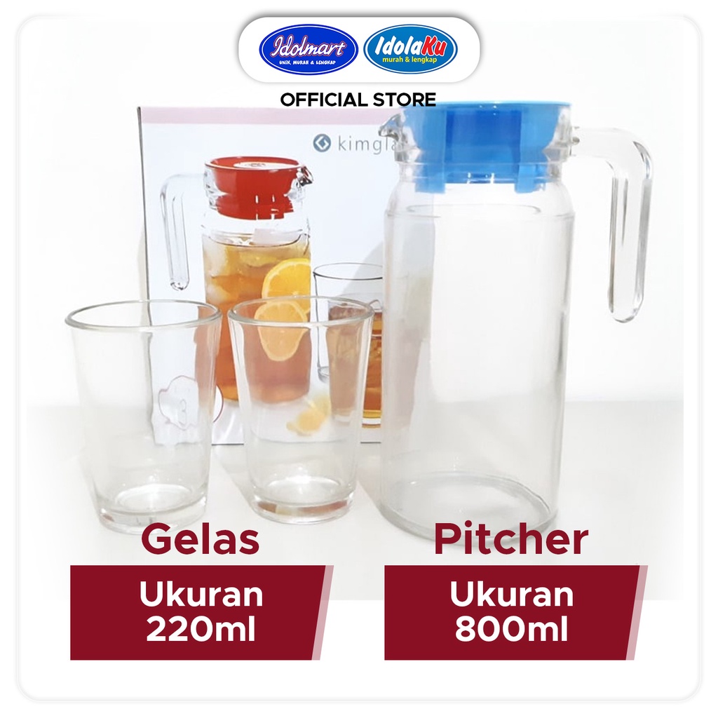 IDOLMART Teko Set Mini/ Kimglass Drink Set Surabaya