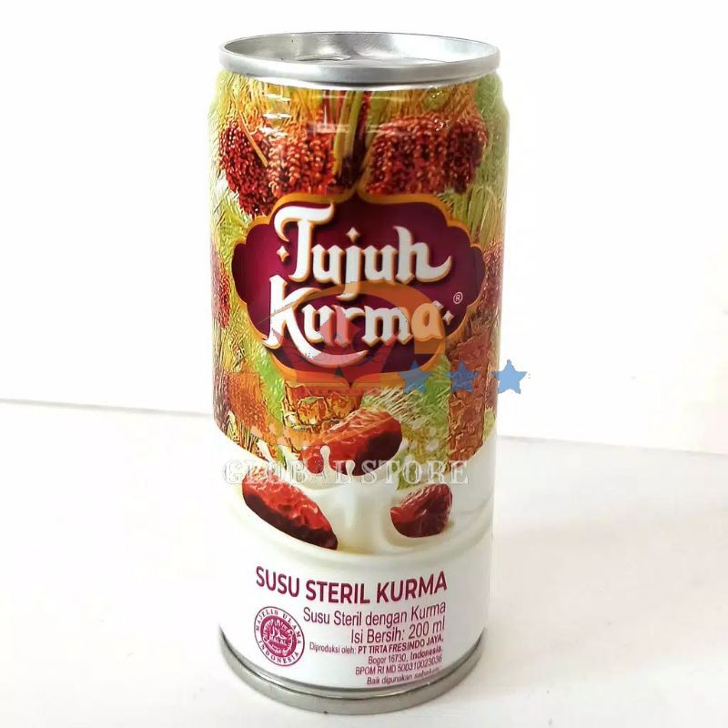 susu steril tujuh kurma per kaleng satuan 200 ml